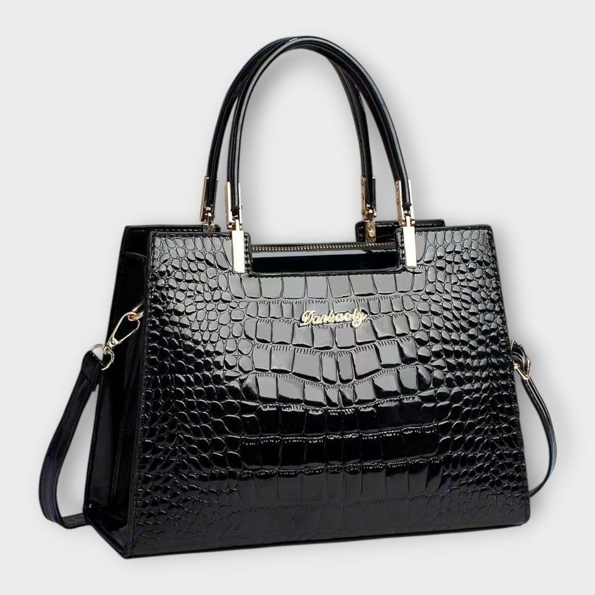 Veralie -  Shiny Crocodile Skin Pattern Handbag