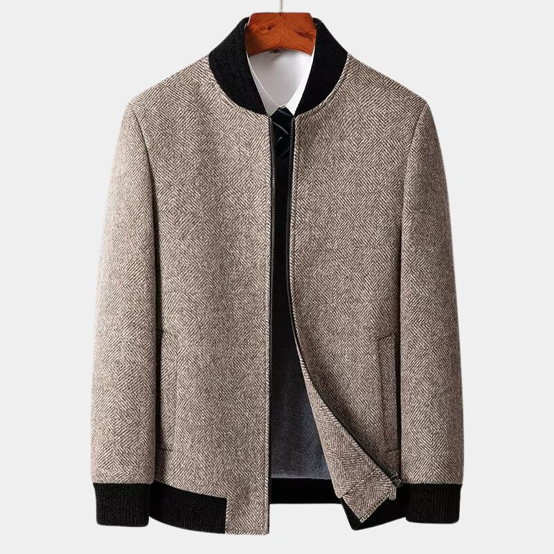 Ravel Textured Wool Zip Jacket