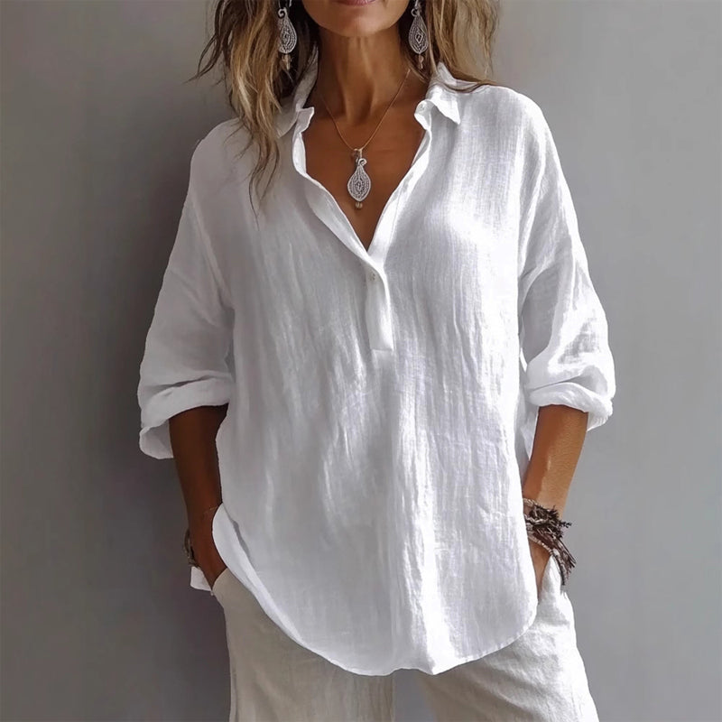 Fleur Relaxed Linen Shirt