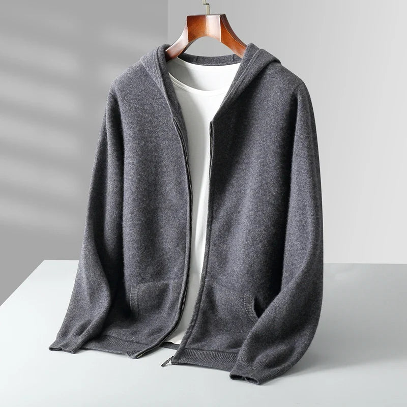 Macio Cashmere Zip Hoodie