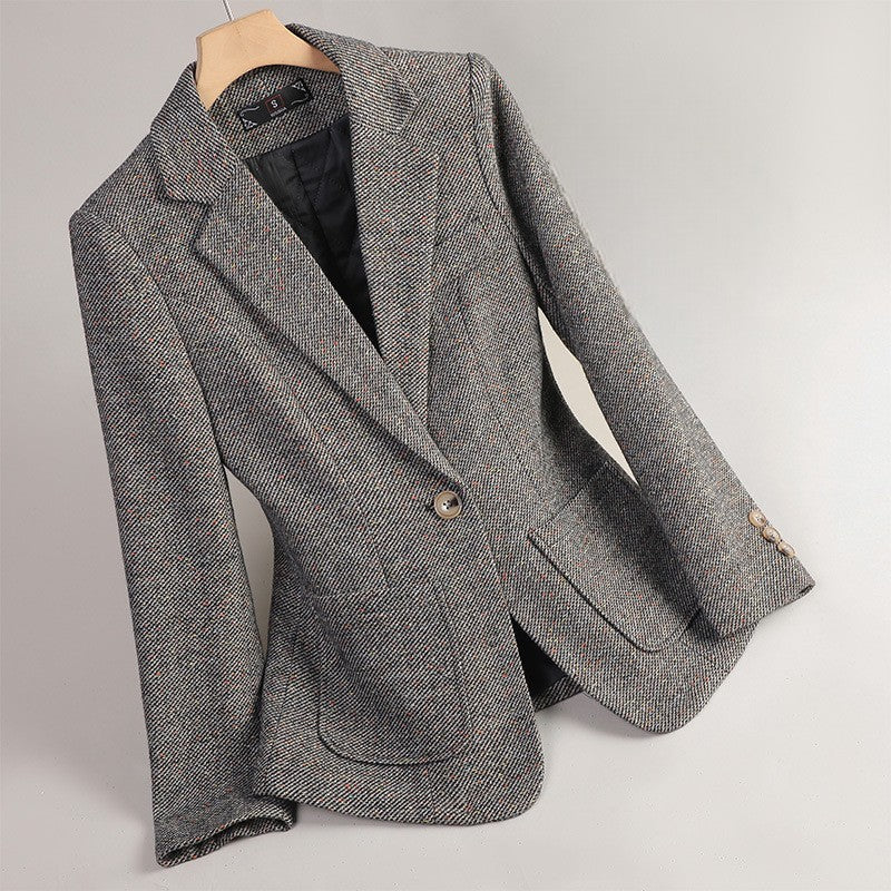 Abrienne Wool Blend Blazer