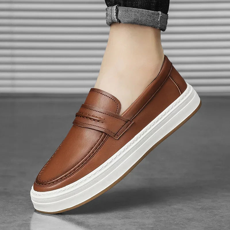Moico Genuine Leather Loafers