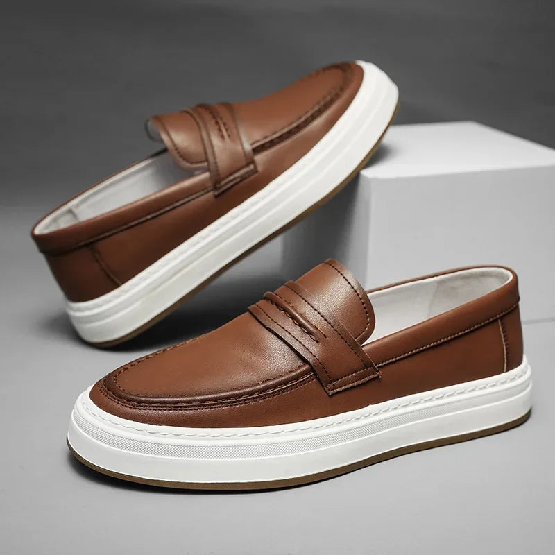 Moico Genuine Leather Loafers