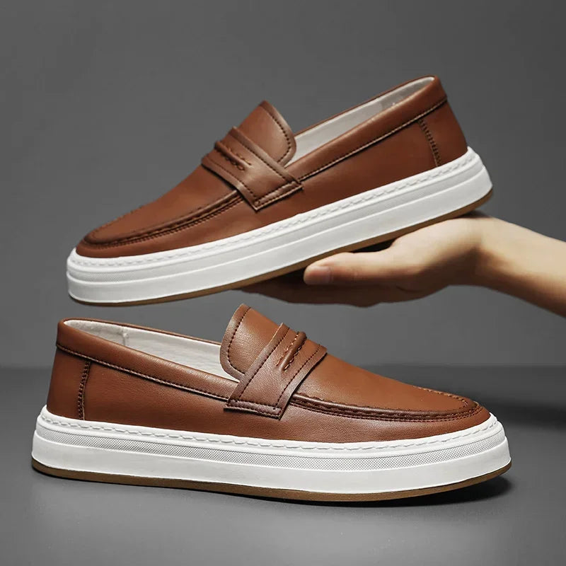 Moico Genuine Leather Loafers