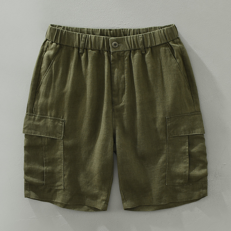 Positano Linen Cargo Shorts