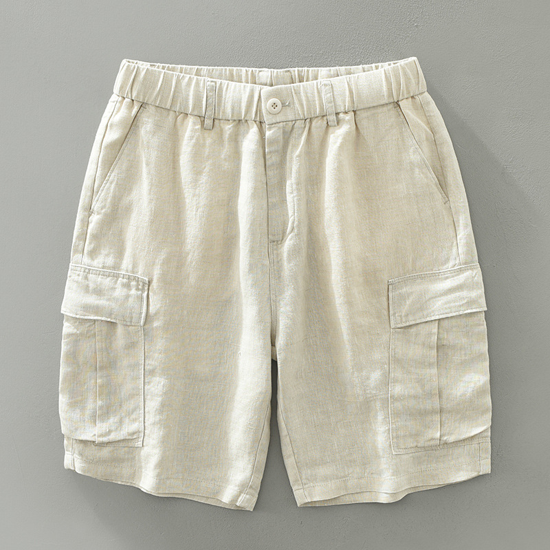 Positano Linen Cargo Shorts