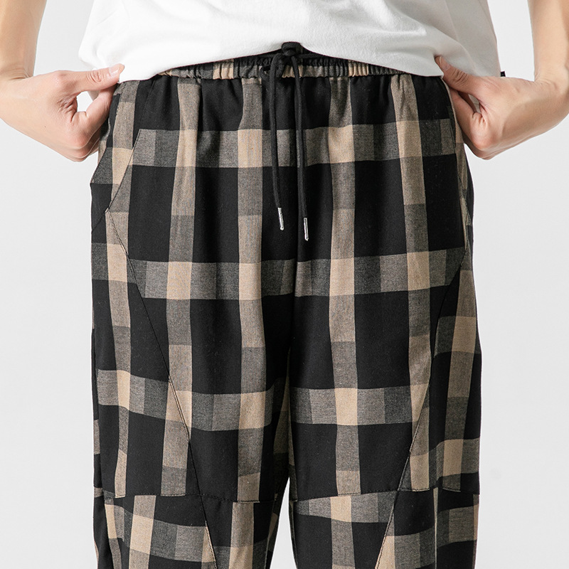 Preston Tapered Check Pants