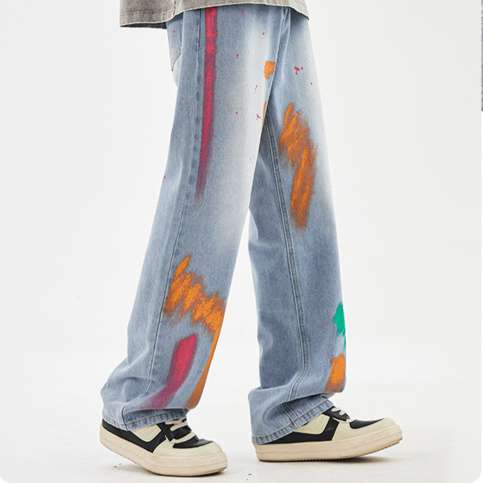 Tyga Spray-Painted Denims