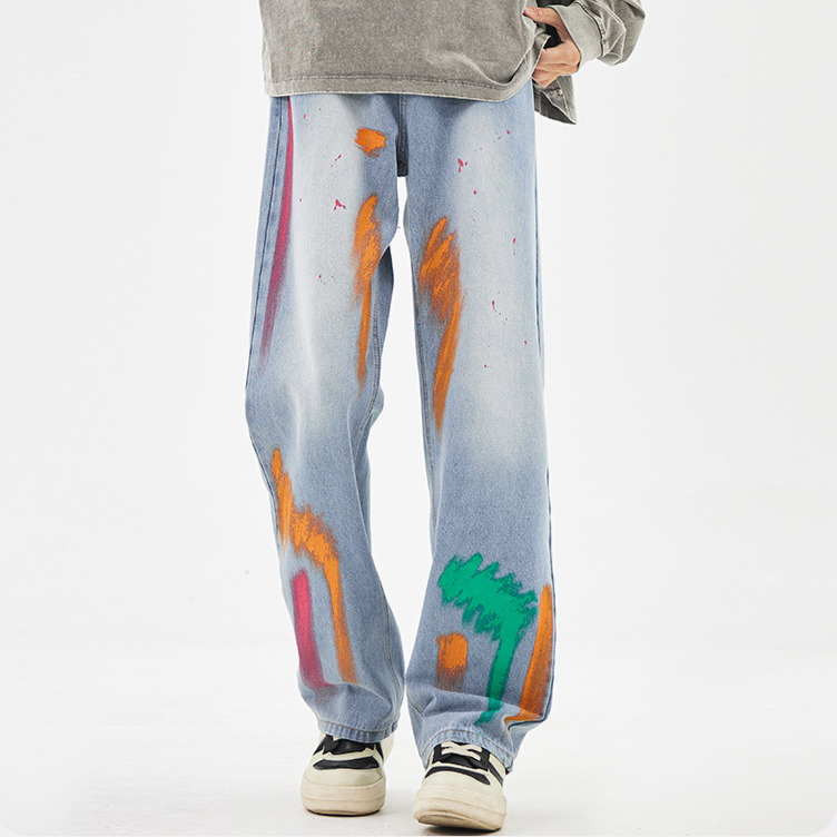 Tyga Spray-Painted Denims